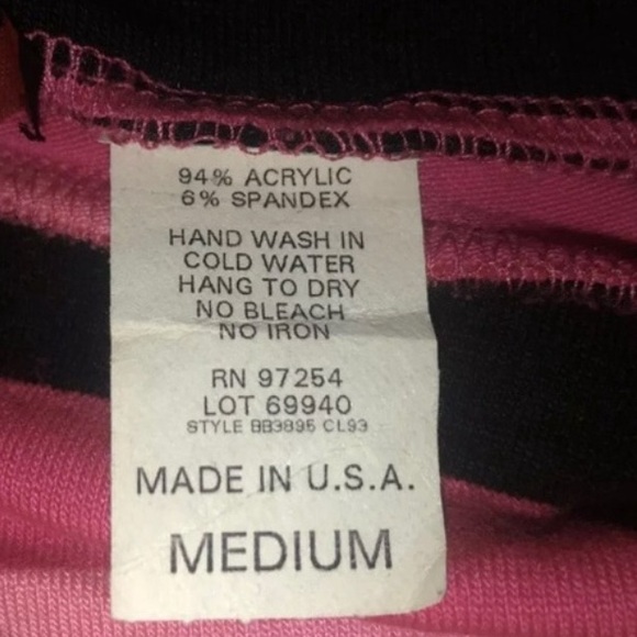 One Hart Asymmetrical Striped Pink Black Mini Skirt Flare 3D Flower Punk Size M - Picture 6 of 6